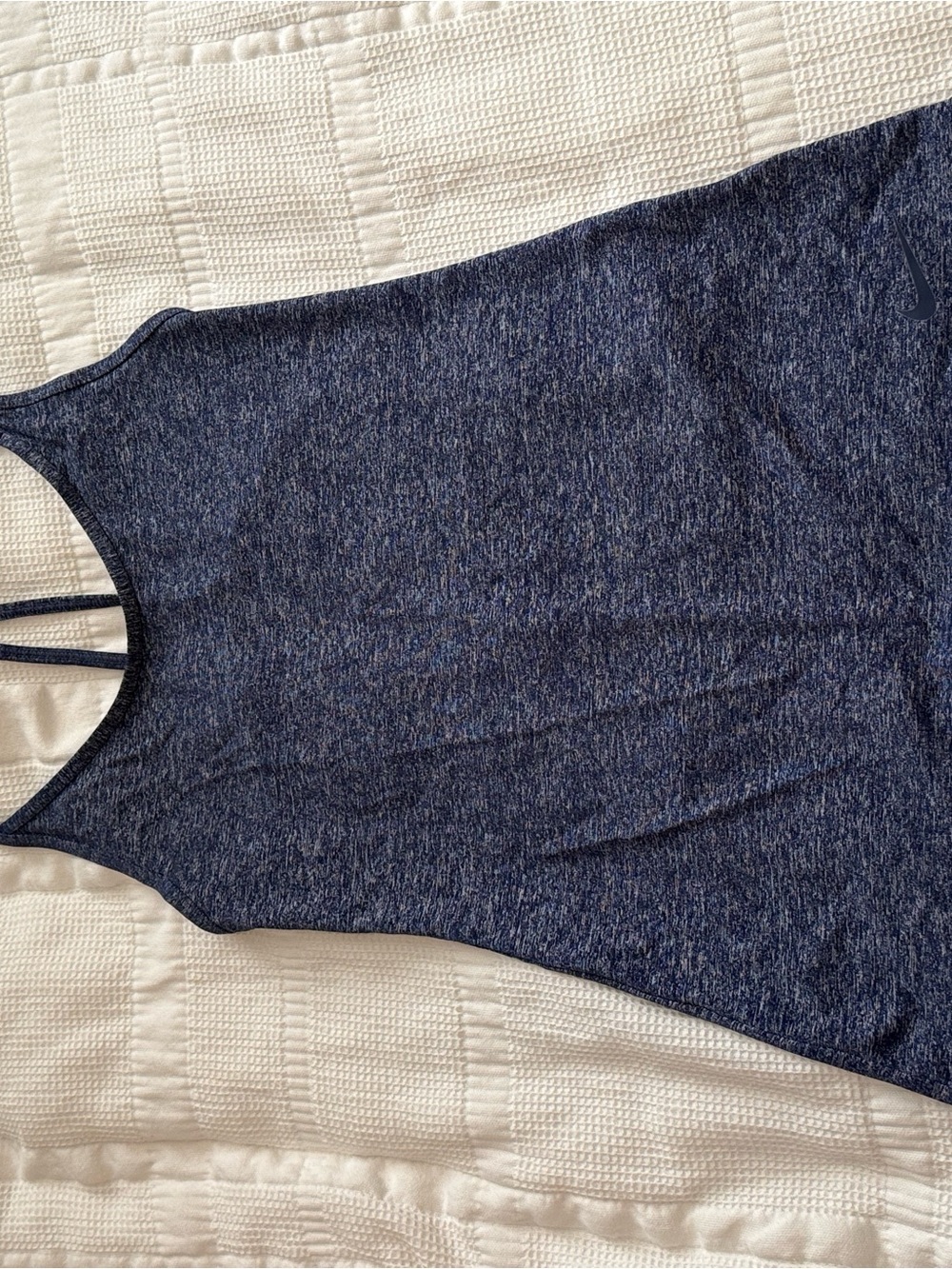 Nike Women's Navy Heathered Tank Top